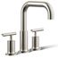 Purist Deck Mounted Bath Faucet Trim w/ Lever Handles (Vibrant Polished Nickel)