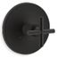Purist Mastershower Temperature Control Valve Trim w/ Cross Handle (Matte Black)