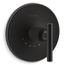 Purist Mastershower Temperature Control Valve Trim w/ Lever Handle (Matte Black)