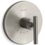 Purist Mastershower Temperature Control Valve Trim w/ Lever Handle (Vibrant Brushed Nickel)