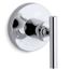 Purist Mastershower Volume Control Valve Trim w/ Lever Handle (Polished Chrome), K-T14490-4-CP