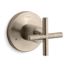 Purist Mastershower Transfer Valve Trim w/ Cross Handle (Vibrant Brushed Bronze)