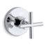 Purist Mastershower Transfer Valve Trim w/ Cross Handle (Polished Chrome), K-T14491-3-CP