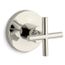 Purist Mastershower Transfer Valve Trim w/ Cross Handle (Vibrant Polished Nickel)
