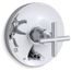 Purist Rite-temp Valve Trim w/ Push-button Diverter And Cross Handle (Polished Chrome)
