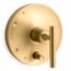 Purist Rite-temp Valve Trim w/ Push-button Diverter And Lever Handle (Vibrant Brushed Moderne Brass)