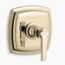 Margaux Thermostatic Valve Trim (Vibrant French Gold), K-T16239-4-AF