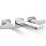 Parallel Wall Mount Bath Faucet Trim (Polished Chrome)
