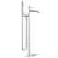 Occasion Floor Mount Bath Filler Trim w/ Handshower (Polished Chrome)