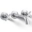 Castia Wall Mount Bath Faucet Trim (Polished Chrome)