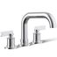 Castia Deck Mounted Bath Faucet Trim (Polished Chrome)