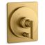 Castia Rite-temp Valve Trim w/ Push-button Diverter (Vibrant Brushed Moderne Brass)