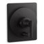 Castia Rite-temp Valve Trim w/ Push-button Diverter (Matte Black)