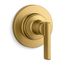 Castia Mastershower Transfer Valve Trim w/ Lever Handle (Vibrant Brushed Moderne Brass)