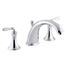 Devonshire Deck Mount Bath Faucet Trim (Vibrant Brushed Nickel), K-T387-4-BN