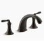 Devonshire Deck Mount Bath Faucet Trim (Oil-Rubbed Bronze), K-T398-4-2BZ