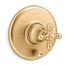 Artifacts Rite-temp Valve Trim w/ Push-button Diverter And Cross Handle (Vibrant Brushed Moderne Brass)