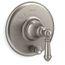 Artifacts Rite-temp Valve Trim w/ Push-button Diverter And Lever Handle (Vibrant Brushed Nickel)