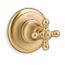 Artifacts Mastershower Transfer Valve Trim w/ Cross Handle (Vibrant Brushed Moderne Brass)