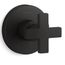 Composed Mastershower Volume Control Valve Trim w/ Cross Handle (Matte Black)