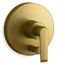 Avid Rite-temp Valve Trim w/ Push-button Diverter (Vibrant Brushed Moderne Brass)