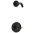 Purist Rite-temp Shower Trim Kit w/ Cross Handle, w/ out Showerhead (Matte Black)