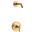 Purist Rite-temp Shower Trim Kit w/ Lever Handle, w/ out Showerhead (Vibrant Brushed Moderne Brass)