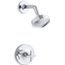 Purist Rite-temp Shower Trim Kit w/ Cross Handle, 2.5 GPM (Polished Chrome)