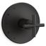 Purist Rite-temp Valve Trim w/ Cross Handle (Matte Black)