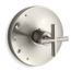 Purist Rite-temp Valve Trim w/ Cross Handle (Vibrant Brushed Nickel)