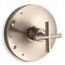Purist Rite-temp Valve Trim w/ Cross Handle (Vibrant Brushed Bronze)