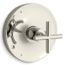 Purist Rite-temp Valve Trim w/ Cross Handle (Vibrant Polished Nickel)