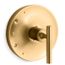 Purist Rite-temp Valve Trim w/ Lever Handle (Vibrant Brushed Moderne Brass)