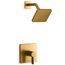 Parallel Rite-temp Shower Trim Kit, 2.5 GPM (Vibrant Brushed Moderne Brass)
