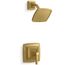 Riff Rite-temp Shower Trim Kit, 2.5 GPM (Vibrant Brushed Moderne Brass)