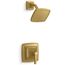 Riff Rite-temp Shower Trim Kit, 1.75 GPM (Vibrant Brushed Moderne Brass)