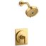 Castia Rite-temp Shower Trim Kit, 1.75 GPM (Vibrant Brushed Moderne Brass)