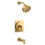 Castia Rite-temp Bath And Shower Trim Kit, 2.5 GPM (Vibrant Brushed Moderne Brass), K-TS35917-4Y-2MB