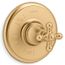 Artifacts Rite-temp Valve Trim w/ Cross Handle (Vibrant Brushed Moderne Brass)