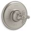Artifacts Rite-temp Valve Trim w/ Cross Handle (Vibrant Brushed Nickel)