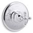 Artifacts Rite-temp Valve Trim w/ Cross Handle (Polished Chrome)