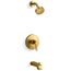 Pitch Rite-temp Bath And Shower Trim Kit, 2.5 GPM (Vibrant Brushed Moderne Brass)