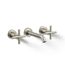 Wall-Mount Bathroom Sink Faucet Trim w/ Cross Handles, 1.2 GPM (Vibrant Brushed Nickel), K-T14413-3-BN