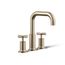 Deck-Mount Bath Faucet Trim w/ Cross Handles (Vibrant Brushed Bronze), K-T14428-3-BV