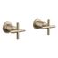 Purist Deck- Or Wall-Mount Bath Faucet Handle Trim w/ Cross Design (Vibrant Brushed Bronze), K-T14429-3-BV