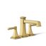 Deck-Mount Bath Faucet Trim w/ Diverter (Vibrant Brushed Moderne Brass), K-T26436-4-2MB