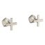 Occasion Wall-Mount Bathroom Faucet Cross Handle Trim, 1.2 Gpm (Vibrant Brushed Nickel), K-T27013-3-BN