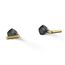 Wall-Mount Bathroom Sink Faucet Lever Handle Trim, 1.2 GPM (Matte Black w/ Brushed Moderne Brass)