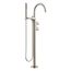 Components Floor-Mount Bath Filler Trim w/ Lever Handles And Handshower (Vibrant Brushed Nickel), K-T77984-4-BN