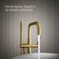 Purist Floor-Mount Bathtub Filler Trim with Handshower (Vibrant Brushed Moderne Brass), K-T97328-4-2MB